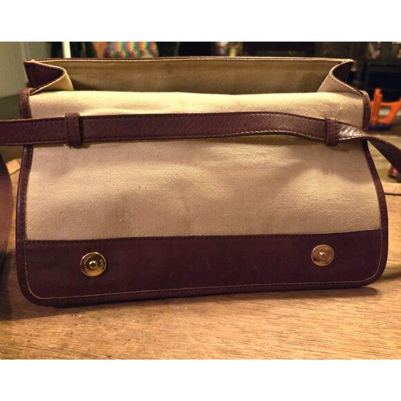 Vtg 1980s Calvin Klein Messenger Crossbody Bag Pocket Book Clean Interior - Picture 10 of 16